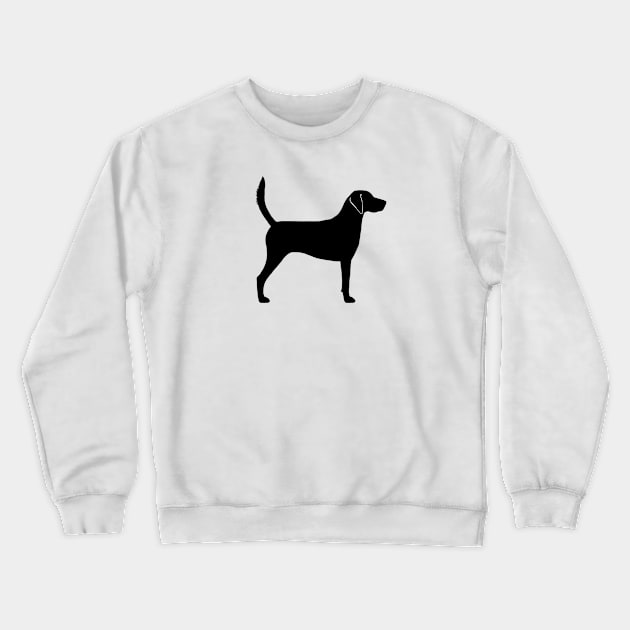 Harrier Dog Breed Silhouette Crewneck Sweatshirt by Coffee Squirrel